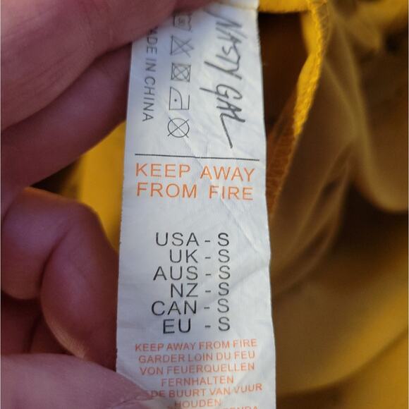 Nasty Gal Movie Star Oversized Shirt Celestial Stars Transitional Festival Sz S - Picture 5 of 7